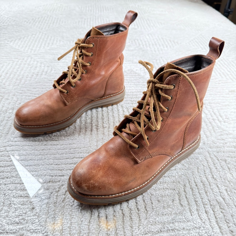 Cole Haan Waterproof Leather Boots Womens 8B Tan Grand.OS W05467 Combat
Gorpcore